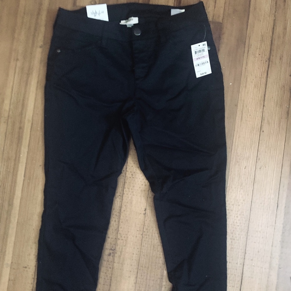 NWT Style & Co. Ultra Skinny Leg Black Pants 6P